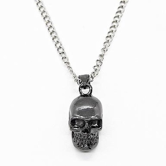Black Skull Necklace - Picture 1 of 5